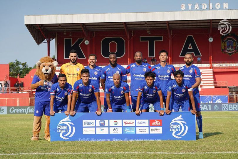 Starting XI Arema FC